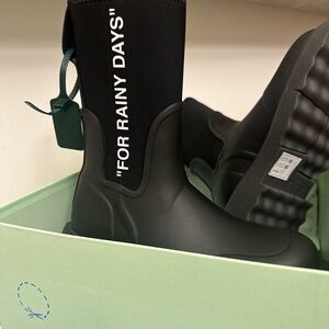 Off-White "For Rainy Days" rain boots